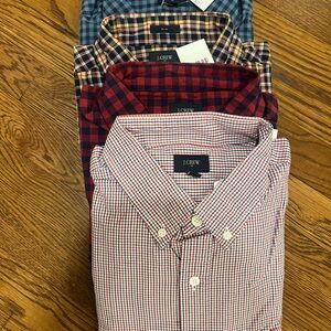 J. Crew Factory Multi-Color Plaid Shirts